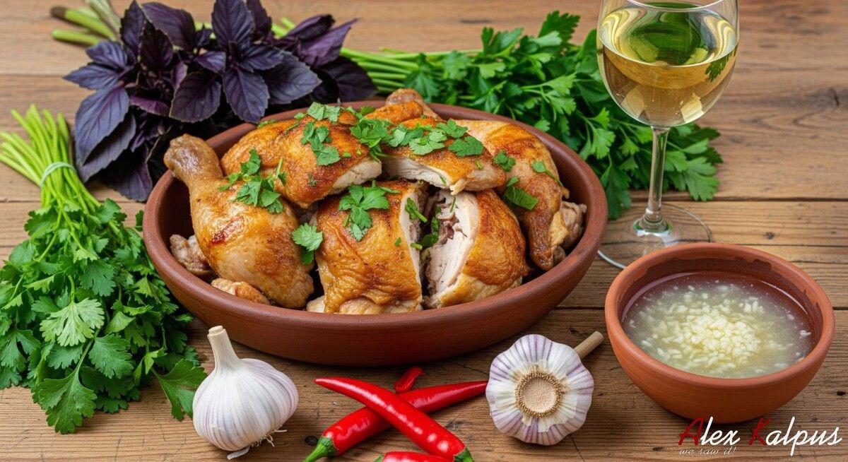Непревзойденная жареная курица с чесноком: откройте для себя грузинский вкус