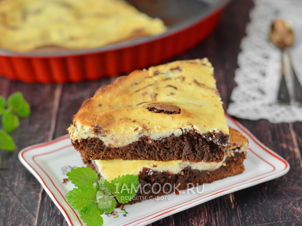 Невероятный десерт: чизкейк и брауни в одном