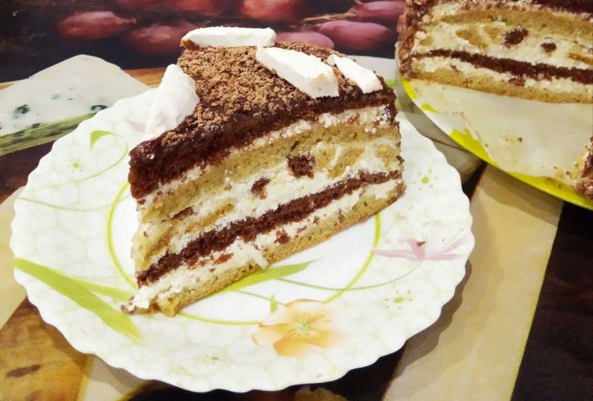 Нежный лимонный торт к чаю