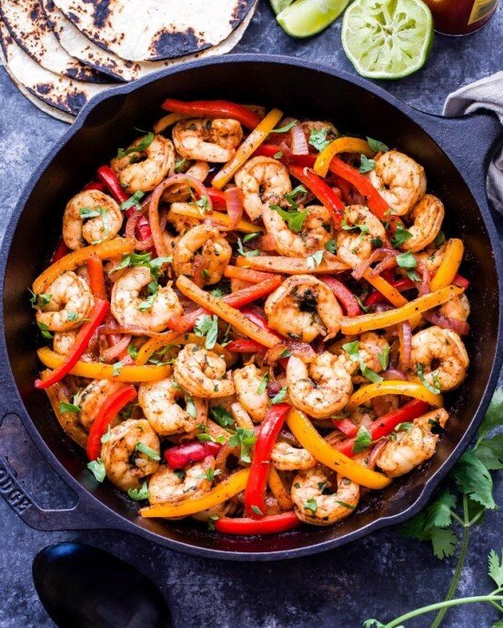 Изюминка ужина: фахитас с креветками