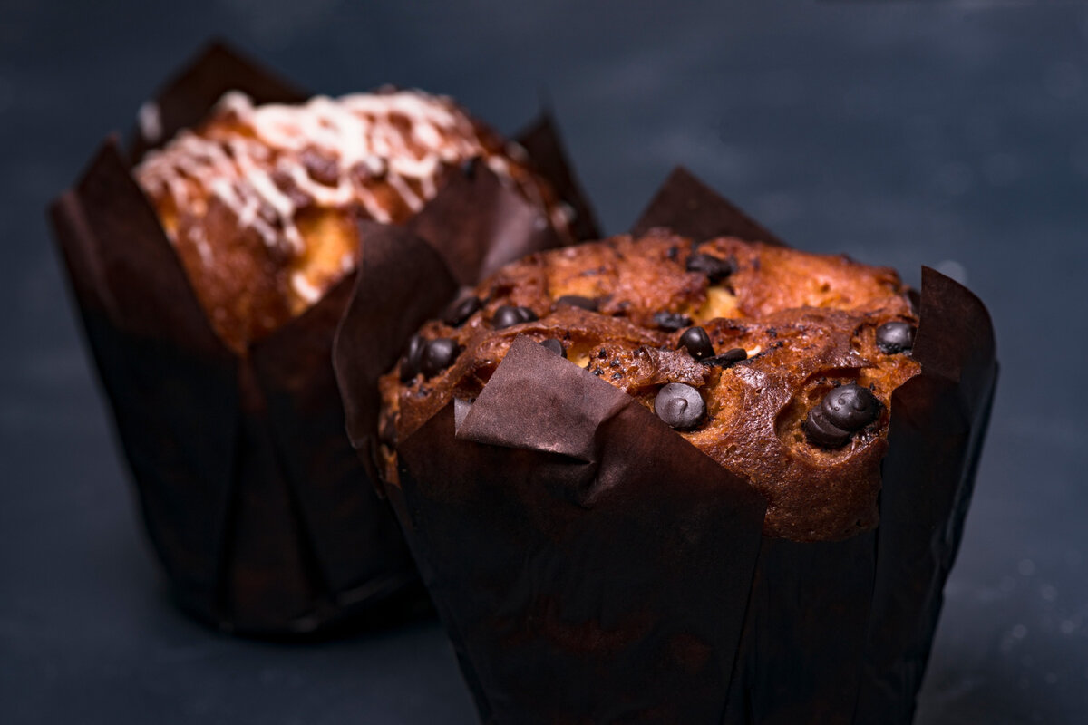 Нежный шоколадный кекс с творогом