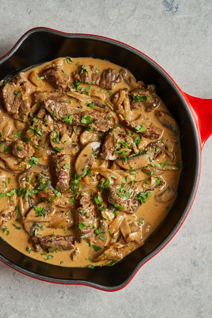 Бефстроганов для занятых: просто, быстро и очень вкусно